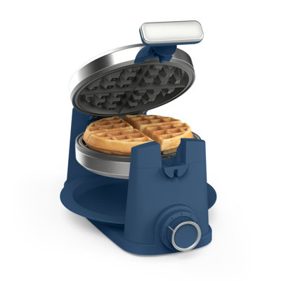 Martha Stewart Rotating Round Waffle Maker, Indigo