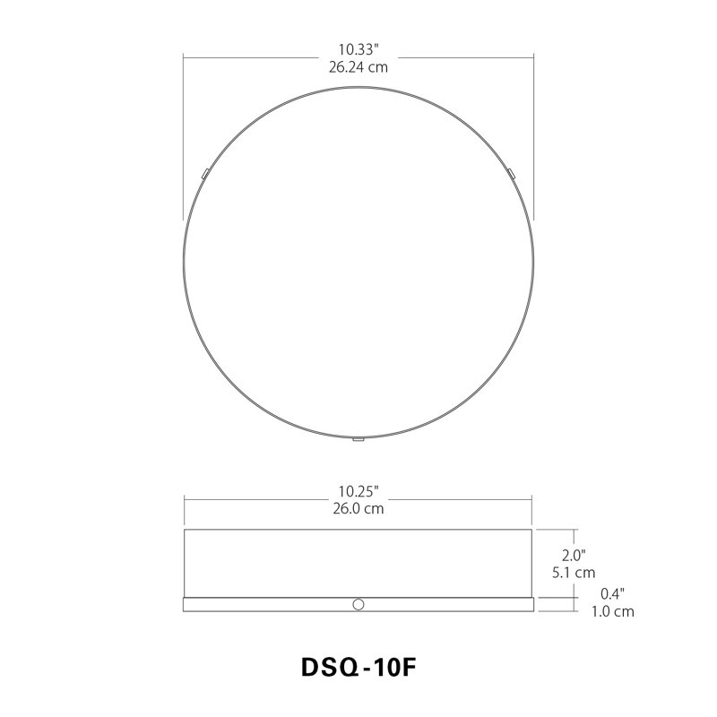 Disq Acrylic LED Flush Mount
