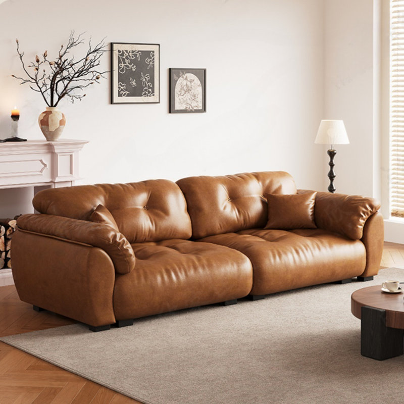 Canapé Mid-Century à dossier mobile, H 33,46 po x l 110,24 po x P 47,24 po, 3