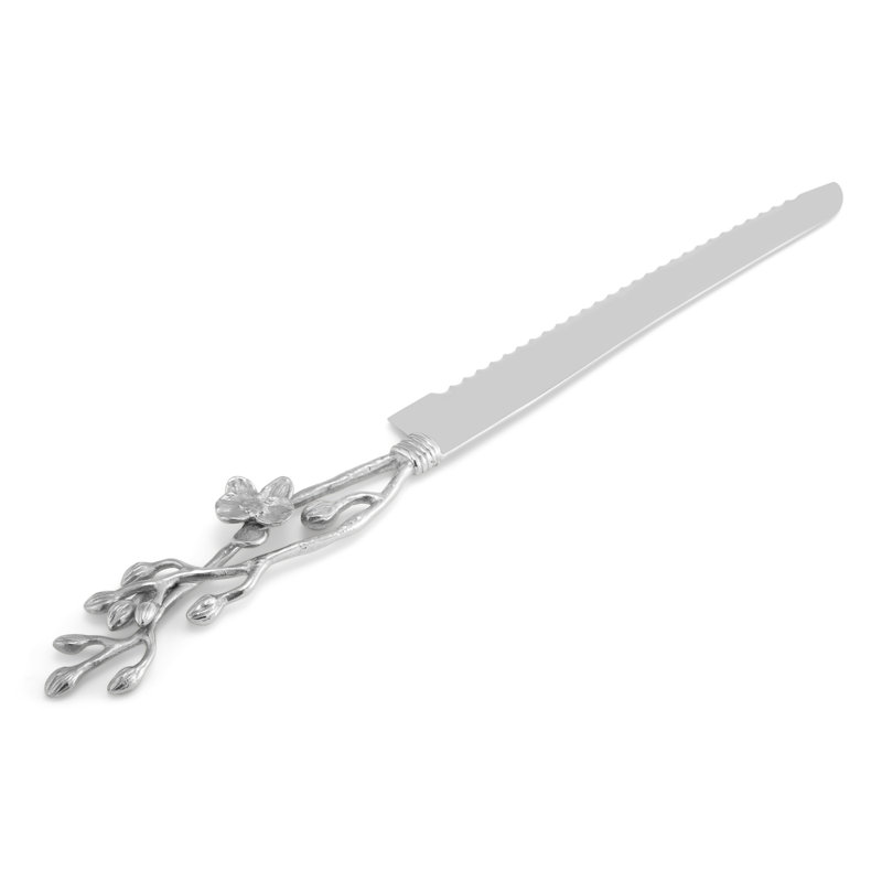 Orchid 6'' L Bread Knife, White