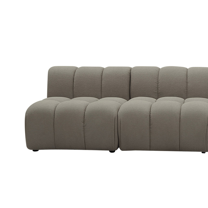 Canapé modulaire réversible de 140 po de large avec repose-pieds Azion