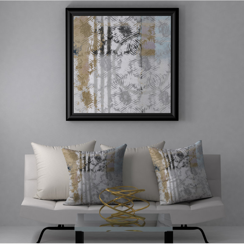 Abstract Reversible Throw Pillow, 20" x 20"