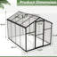 Serre de 6 pi x 8 pi - Panneaux en polycarbonate et rouille en aluminium pour l'extérieur