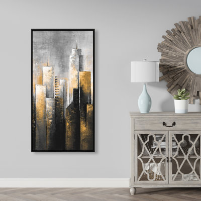 Abstract Skyline Print On Canvas