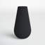 Matte Black 14'' Metal Table Vase