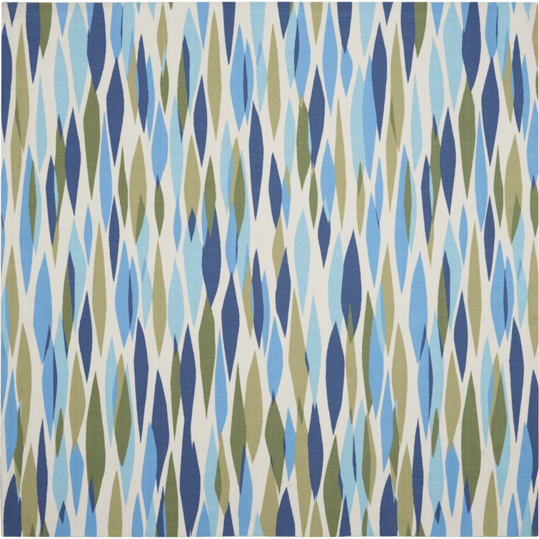 Tapis abstrait bleu d'intérieur / extérieur Longwell