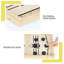 Jeu de hockey sur table en bois
