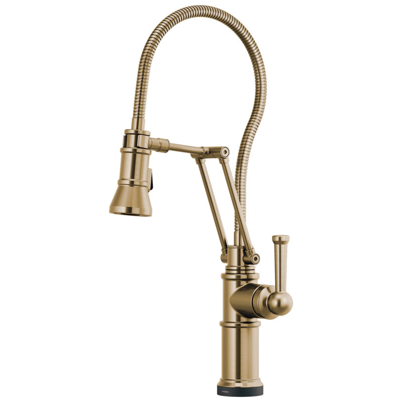 Artesso® Smarttouch® Articulating Faucet With Finished Hose, Luxe Gold