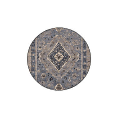 Machine Washable Gray Area Rug