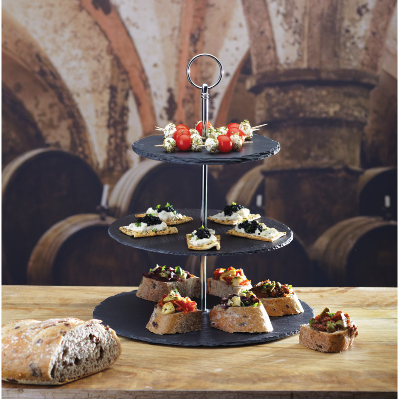 Stoneware Tiered Stand