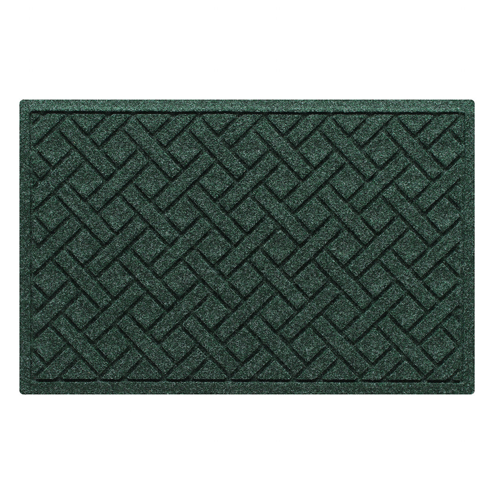 WaterHog Lattice Non-Slip Doormat, 0.375" H x 36" W x 24" D, Evergreen