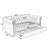 Loe Twin Daybed with Pull-Out Trundle, Chesterfield Black Velvet Upholstery-672482186-703791297