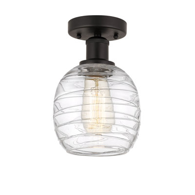 Plafonnier semi-encastré en verre Magréb