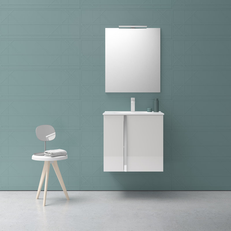 Miguel 24'' Single Bathroom Vanity with Top, White