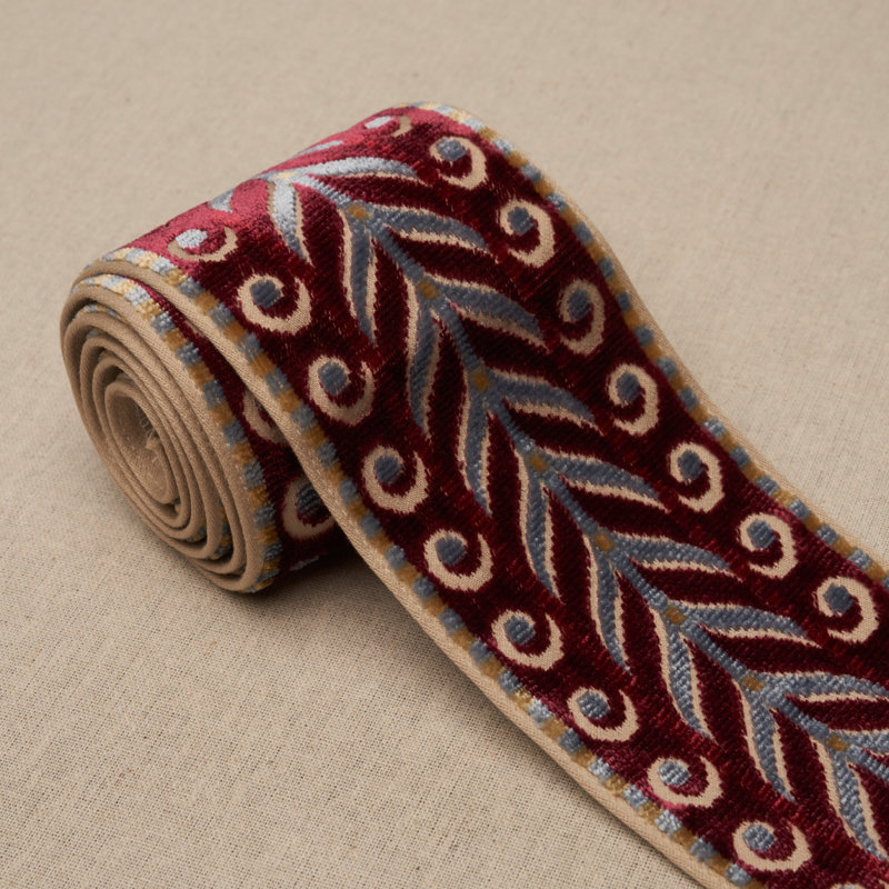 Marion Velvet Tape, Aubergine