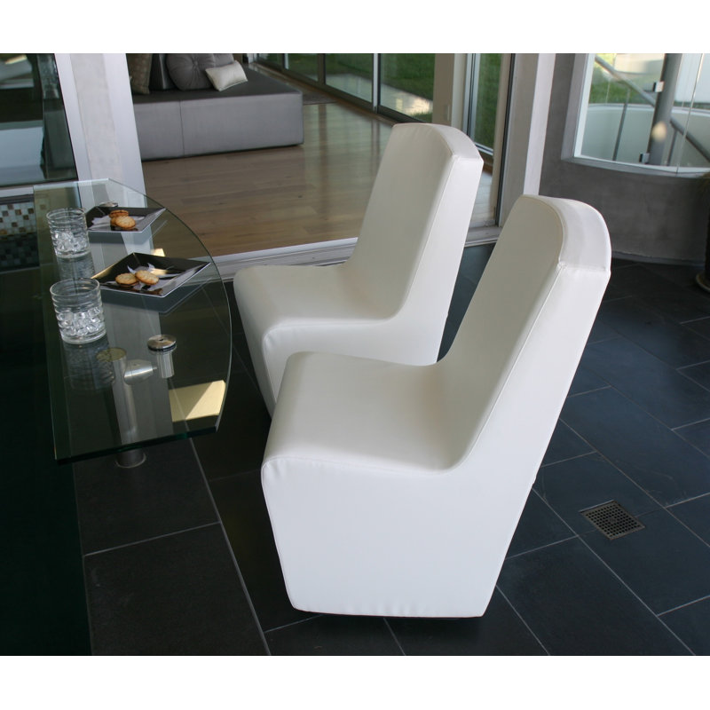 Upholstered Dining Chair, White