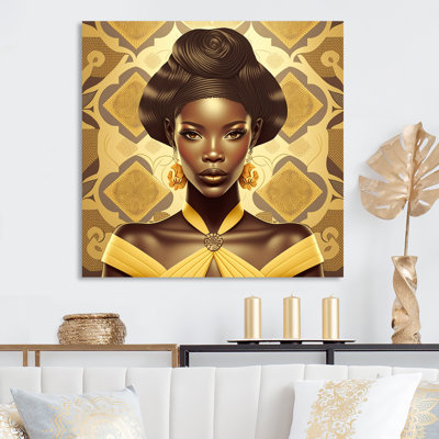 " Vintage High Fashion African American Model VI "