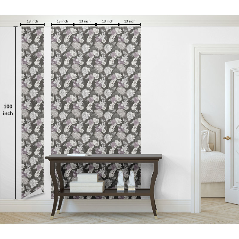 Nomi Roll, Gris anthracite / blanc, L 100 po x l 13 po