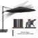 132'' Cantilever Umbrella with a Base