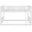Lit double superposé blanc avec - Combinaison de bois massif et de durabilité pour une plus grande durabilité