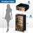 4 Drawer Dresser for Bedroom, Narrow Chest of Drawers, Wooden Top and Study Iron Frame 18"x37.5"-(WxH)
