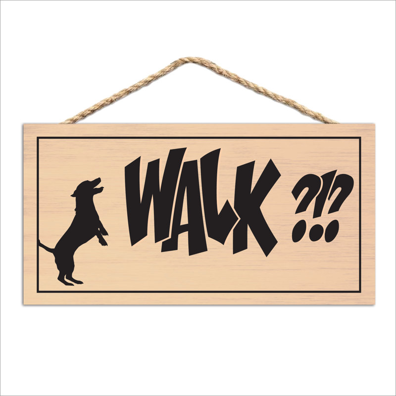 Marcher? Panneau en bois