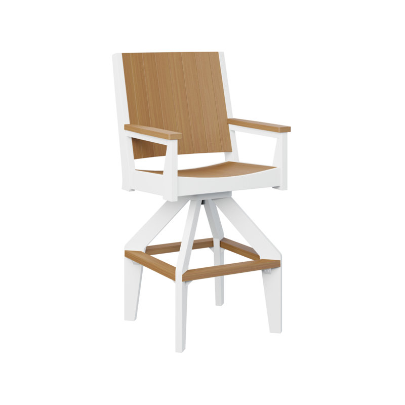 Chaise pivotante en teck naturel Berlin, 28.5", Teck naturel