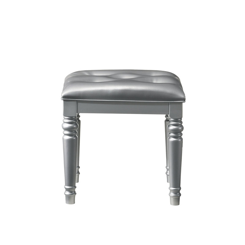 Tabouret d'appoint Sherley, Argent argent
