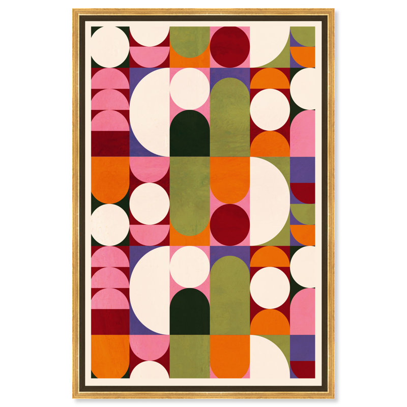 «Bauhaus Sixty - Floater Frame», impression sur toile, Cadre doré, H 15 po x l 10 po