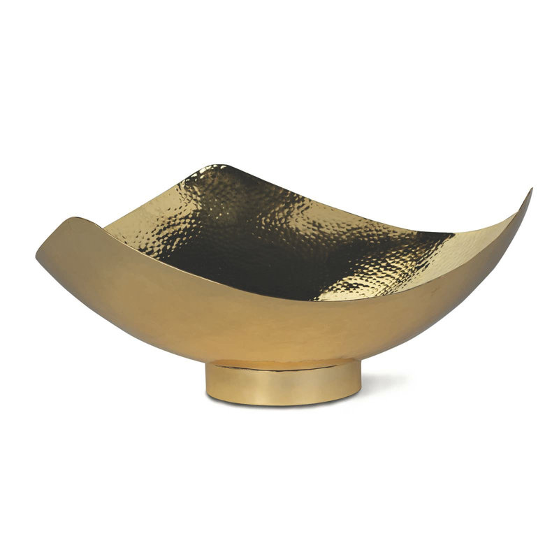 Extra Large Polished Brass Decorative Metal Bowl