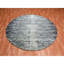 Tapis oriental rond noir en laine et en soie noué à la main 8 pi x 8 pi BFA67C08577A407091BACFBD1584AC0C