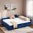 Upholstered Daybed With Trundle And Usb-1258283944