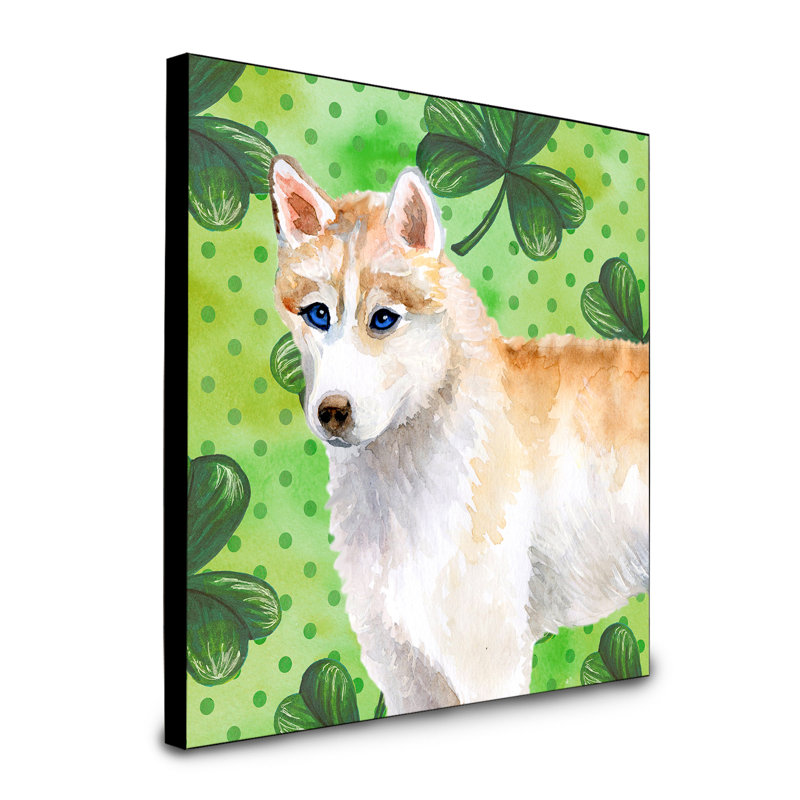 Panneau mural d’art Ibiza, Husky sibérien beige