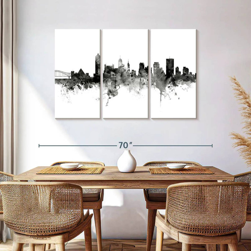 Memphis Tennessee Skyline V, 36" H x 57" W