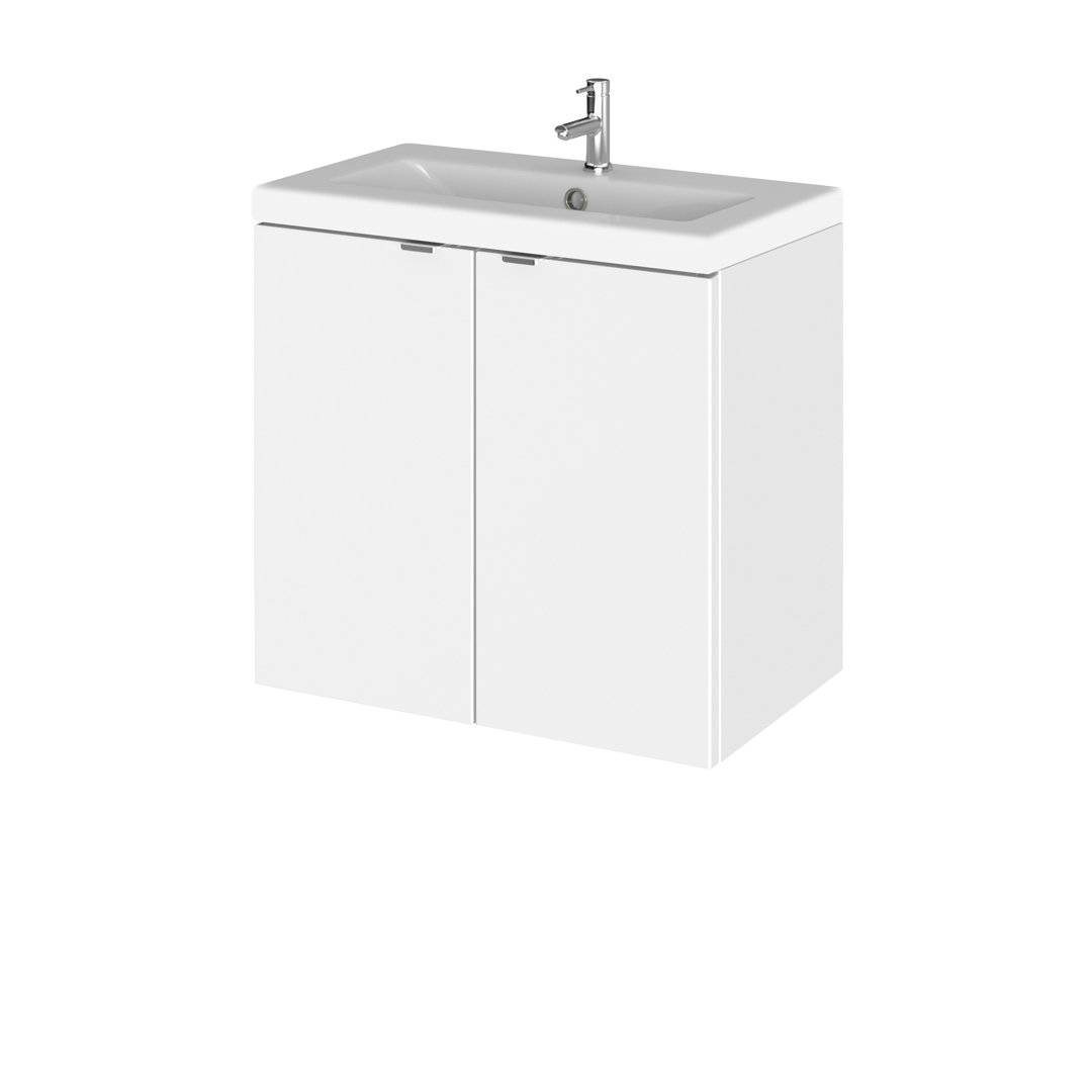 Fusion 605mm Single Bathroom Vanity with Integrated Vitreous China Basin