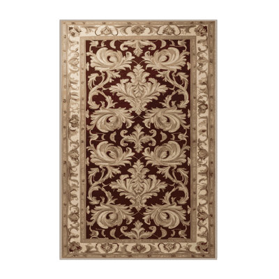 Tapis brun français lavable à la machine