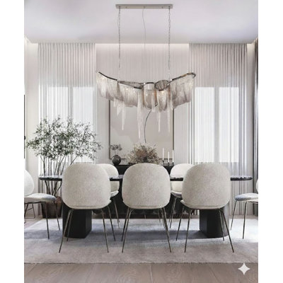 Lustre géométrique unique à 10 lumières Lizarraga