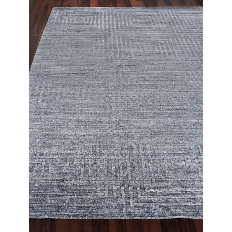 Castelli Geometric Area Rug in Light Silver, Dark Gray, Rectangle 8' x 10'