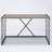 Rustic Oak And Antique Black Rectangular Console Table