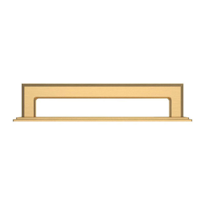 4941 Transitional Back Plate, Polished Brass