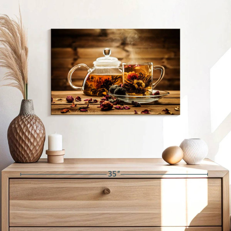 Yarlin Floral Tea, 32" H x 48" W