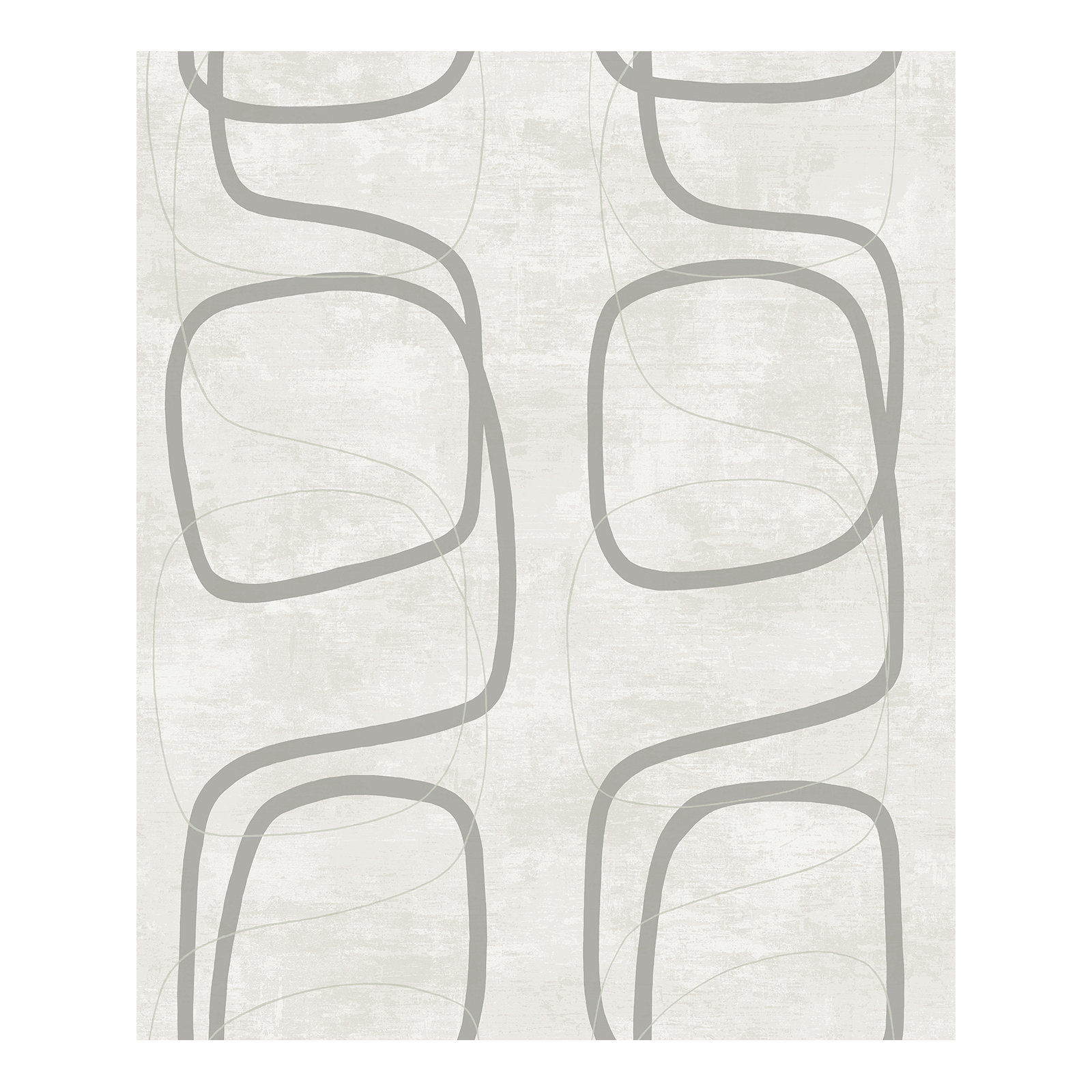 Lianna Modern Abstract Wallpaper, Gray