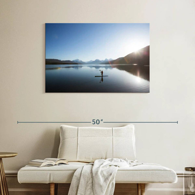 Paddleboarder Alvord Lake, H 26 po x l 39 po