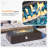 Tashieka 42-Inch Rectangular Iron Propane Outdoor Fire Pit Table with Tank Cover, Lid and Rain Cover-252151695