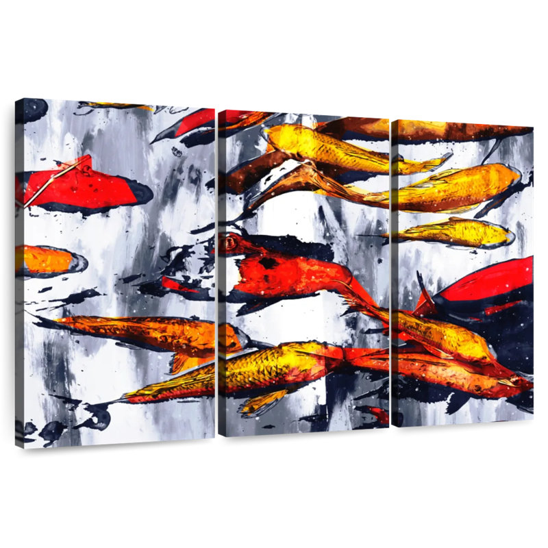 Brampt Koi Fish Galore, 24" H x 38" W