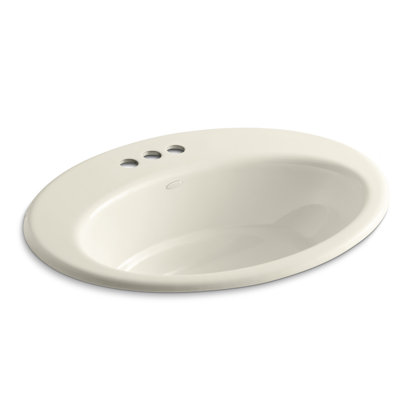 Thoreau Metal Oval Drop-In Bathroom Sink with Overflow