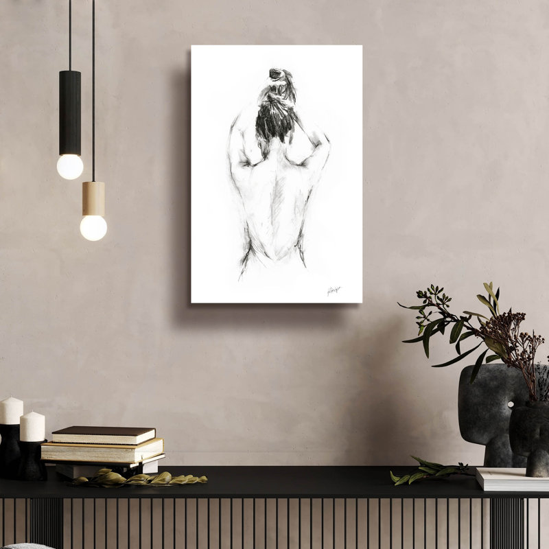 'Back Study 1' by Ethan Harper Acrylic Glass Wall Art, 16" x 24", 24" H x 16" W x 0.2" D