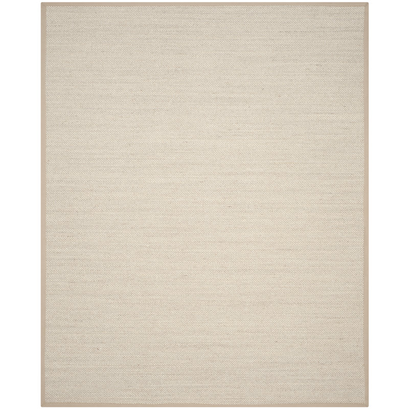 Kiki Jute/Sisal Marble/Linen Area Rug, Rectangle 8' x 10'