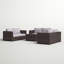 Ensemble de conversation pour 6 personnes avec coussins Carbary Wicker-848150115