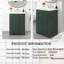 Meuble-lavabo autoportant 24 po avec lavabo en céramique 24 po